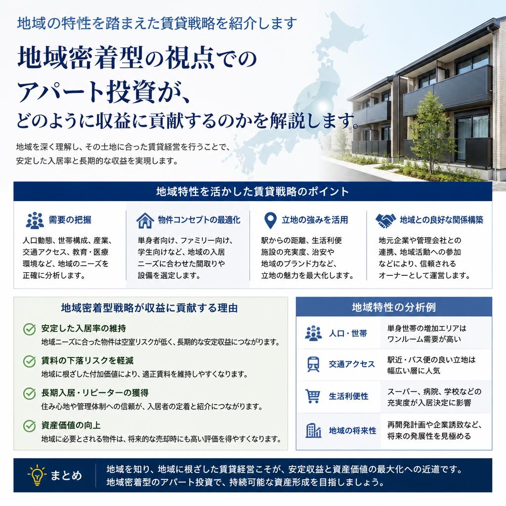 地域密着型のアプローチで安定収入を目指す！