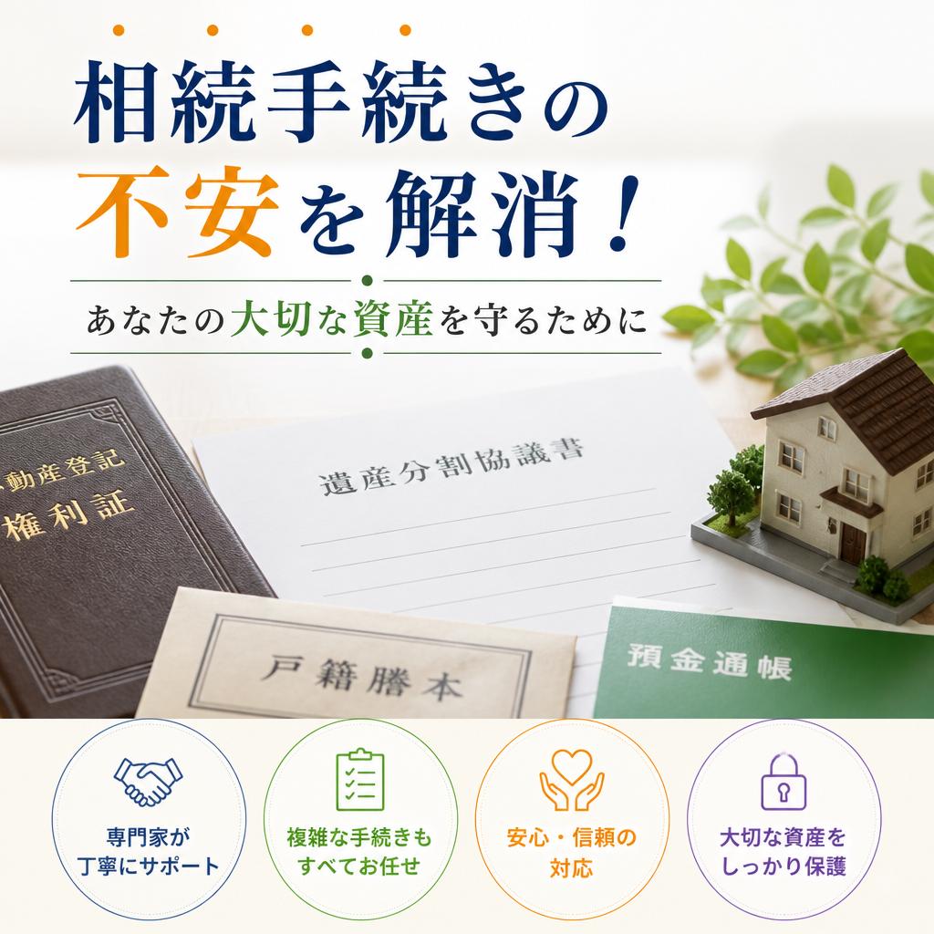 相続手続きの不安を解消！あなたの大切な資産を守るために