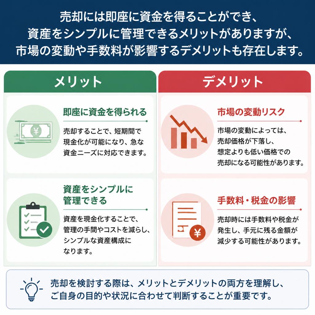 売却のメリットとデメリット