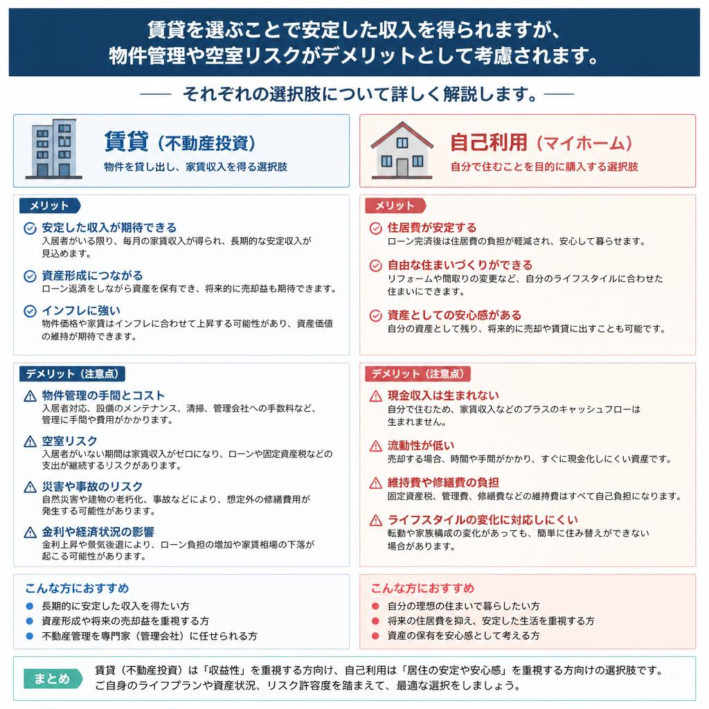 賃貸のメリットとデメリット