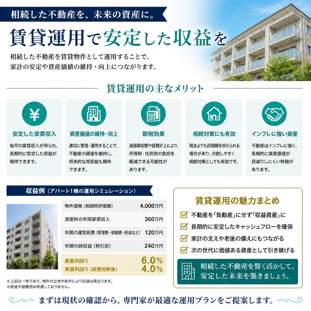 賃貸経営で得られる収益