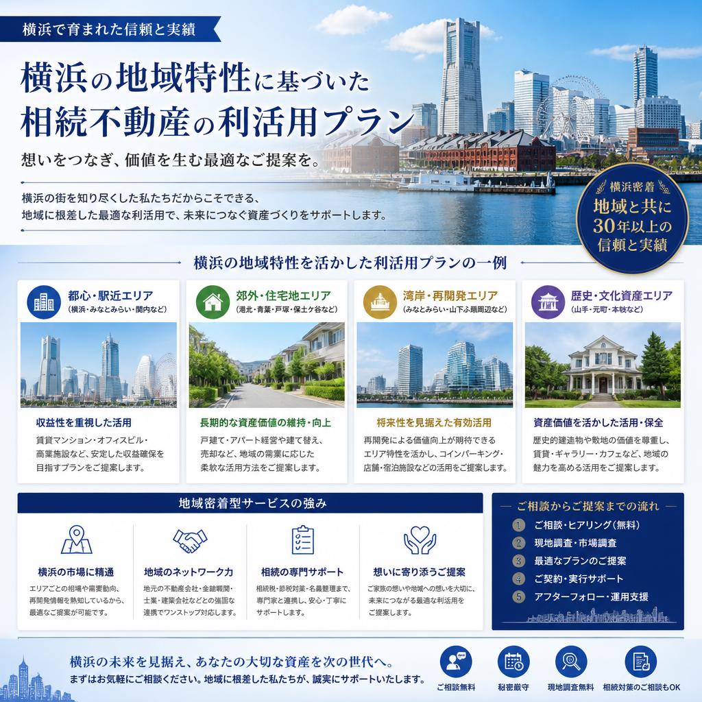 横浜の地域特性を活かしたプラン
