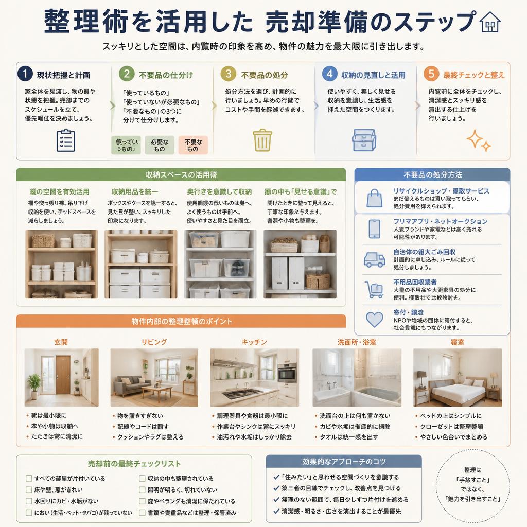 売却準備のステップを知ろう！