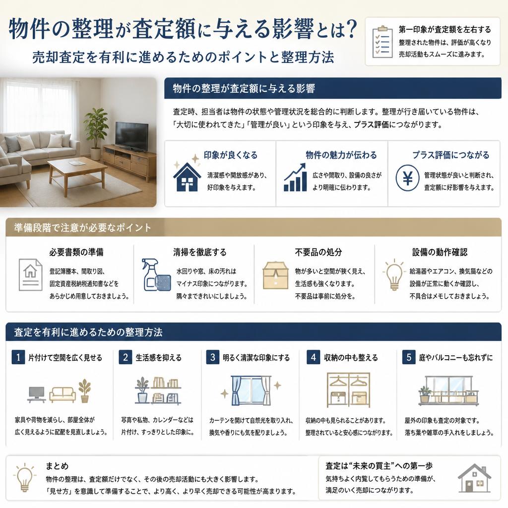 売却査定の際に気をつけるべきポイント