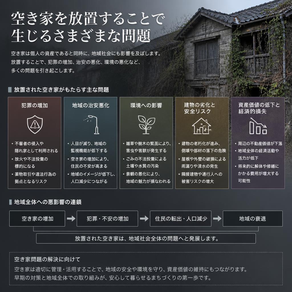 3. 空き家の放置がもたらす深刻な影響