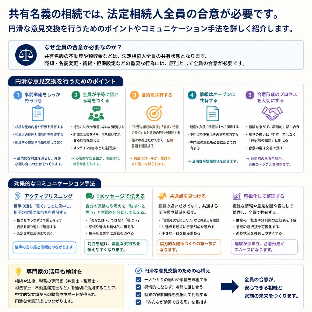 法定相続人全員の合意形成