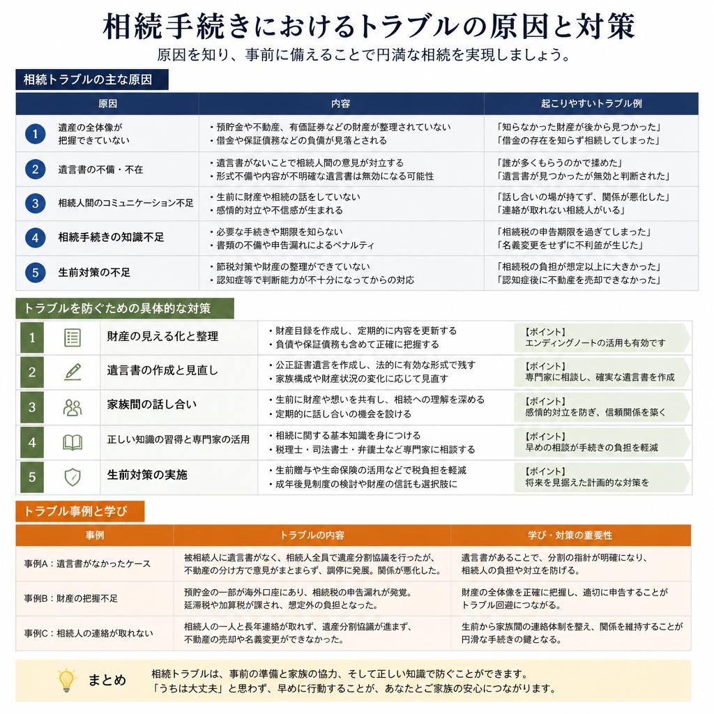トラブルの原因とその対策