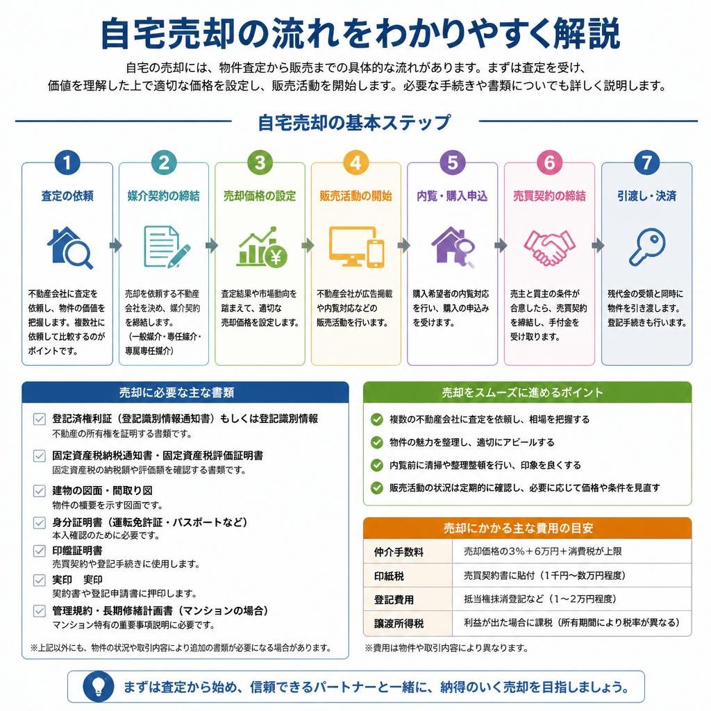 自宅売却の流れ